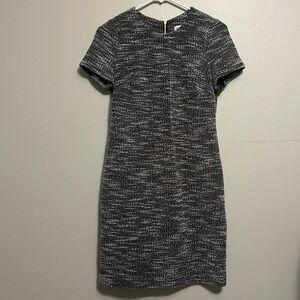Calvin Klein Black and Gray Textured Dress